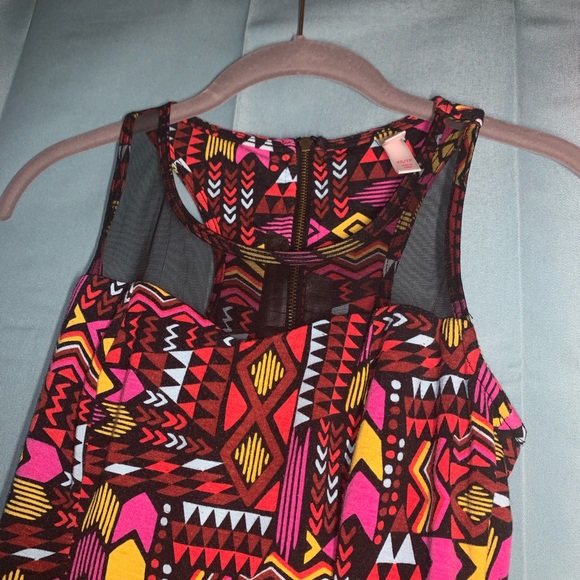 3/15🔥Aztec sheer neck dress - Picture 4 of 12